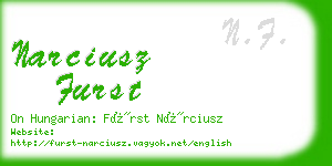 narciusz furst business card